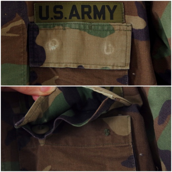 1990 Edgar Industries, Inc Combat Coat Woodland Camouflage Size Medium Regular - Picture 4 of 9